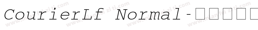 CourierLf Normal字体转换